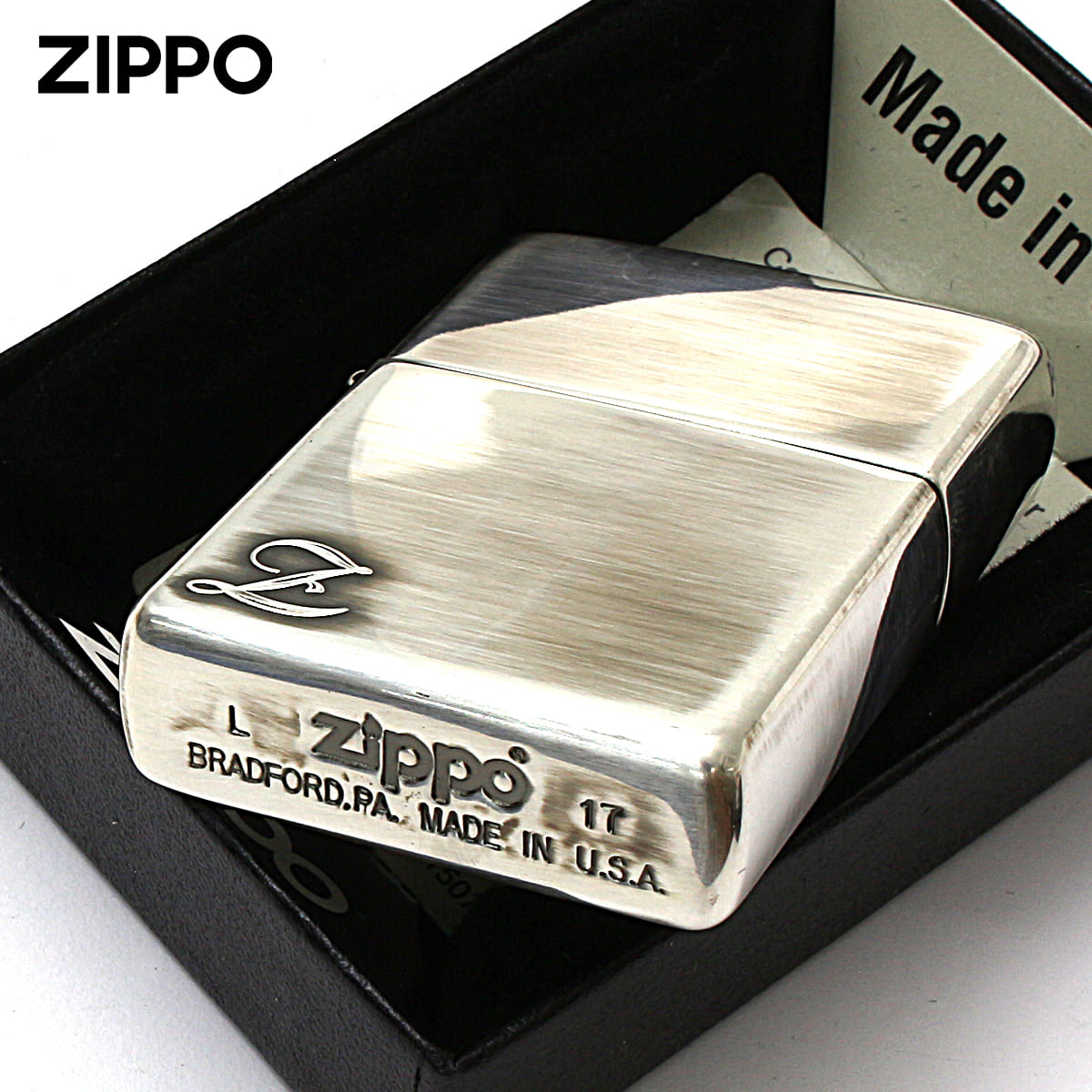 ZIPPO（ジッポー） ジッポライター アルファベット イニシャル The