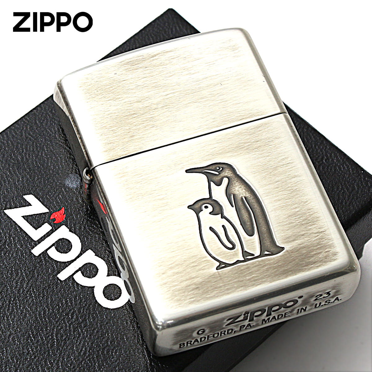 ZIPPO（ジッポー） ジッポライター ペンギン いきものモチーフ 動物 銀 