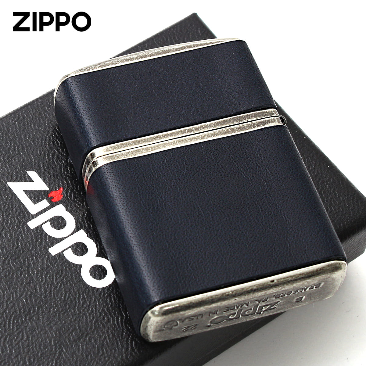 0002 zippo レザージャケット Lサイズ ヴィンテージ 牛革 希少 ZIPPO（ジッポー） ジッポライター アーマー 革巻き 牛革 ジッポ ロゴ