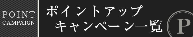 開催中のポイントキャンペーン情報