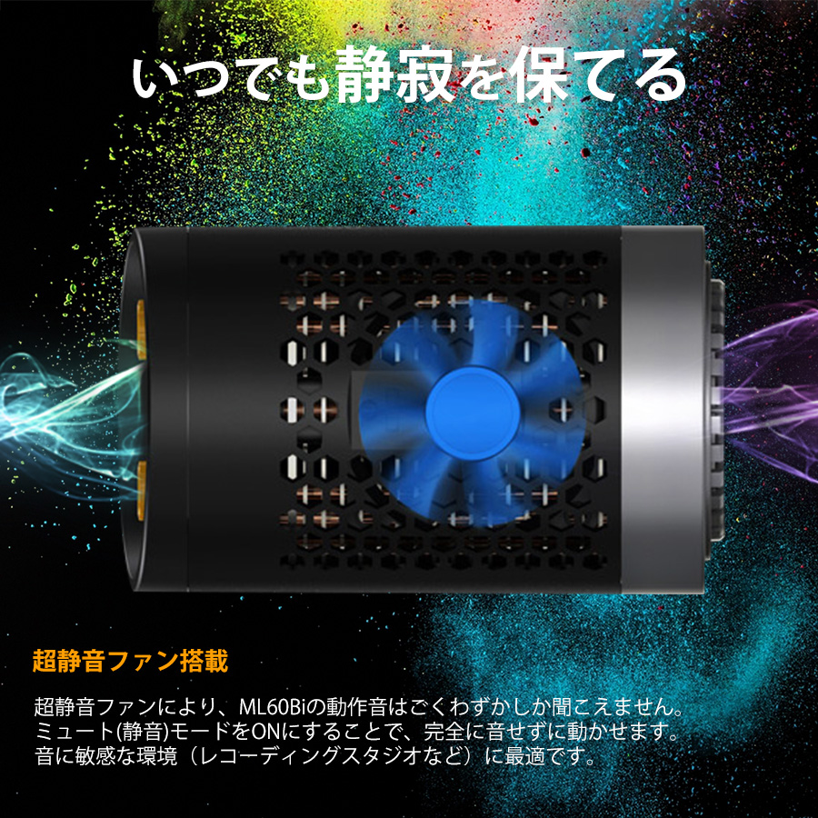 日本公認代理店品] Godox ML60Bi 60W 手持ち式LEDライト 2800K〜6500K