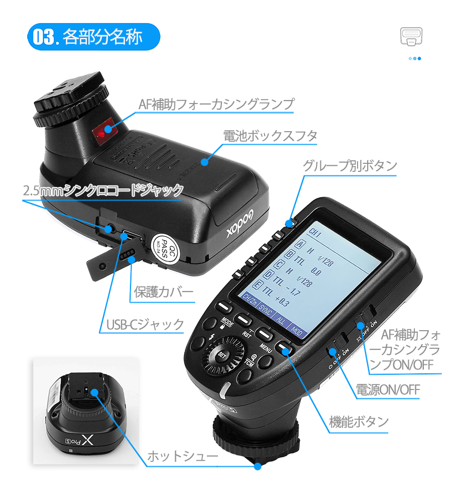 【公式日本語説明書付き 技適マーク付き】Sony用 Godox XPro-S 