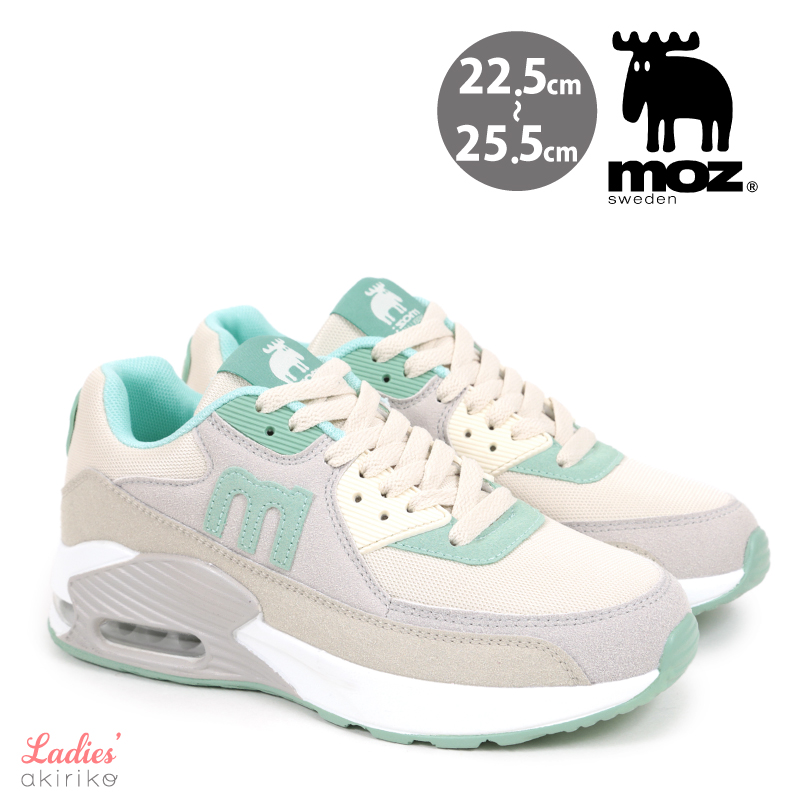 moz（モズ） スニーカー レディース エアークッション レースアップ