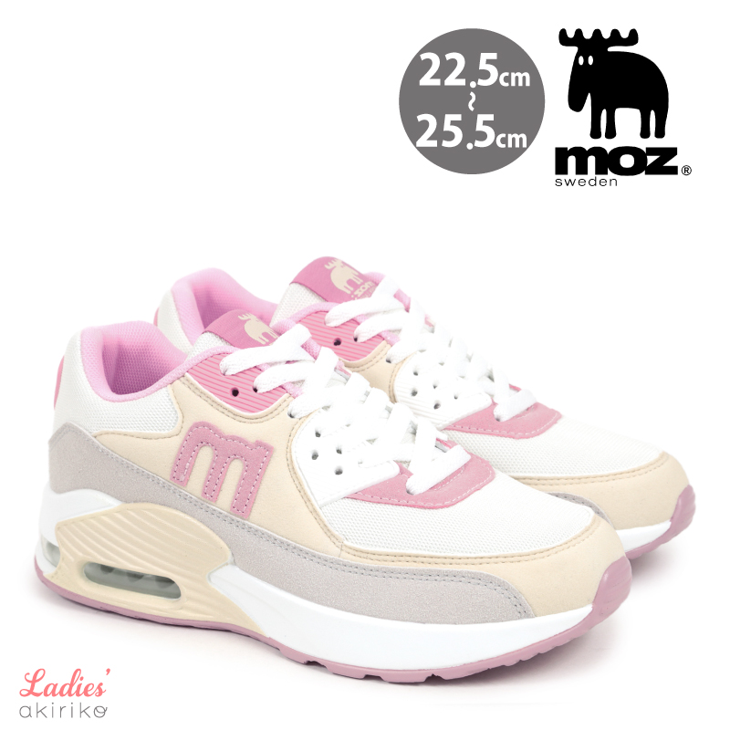 moz（モズ） スニーカー レディース エアークッション レースアップ