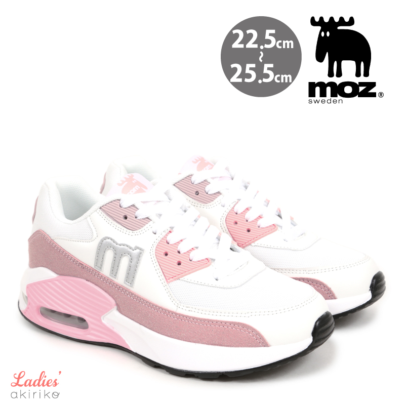 moz（モズ） スニーカー レディース エアークッション レースアップ