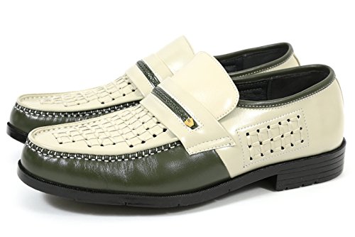 stefano valentino 幅広 EEEE パンチングメッシュ ビジネス