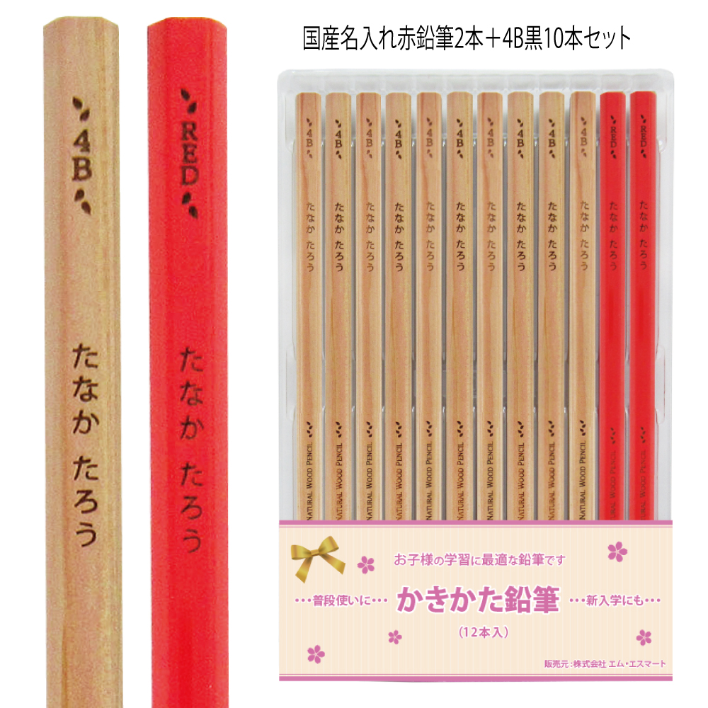 まとめ買いは1ダース549円より／ 新デザイン登場 お得な 名入れ 鉛筆