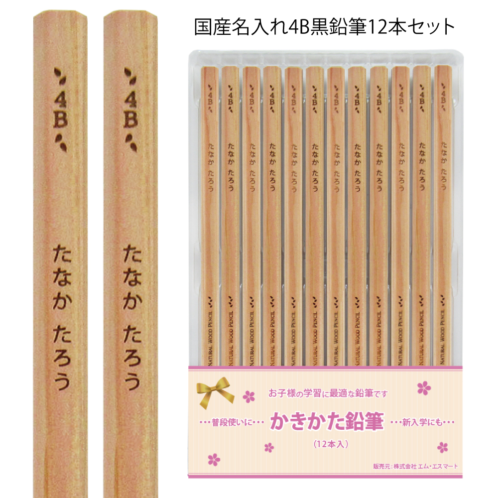 まとめ買いは1ダース549円より／ 新デザイン登場 お得な 名入れ 鉛筆