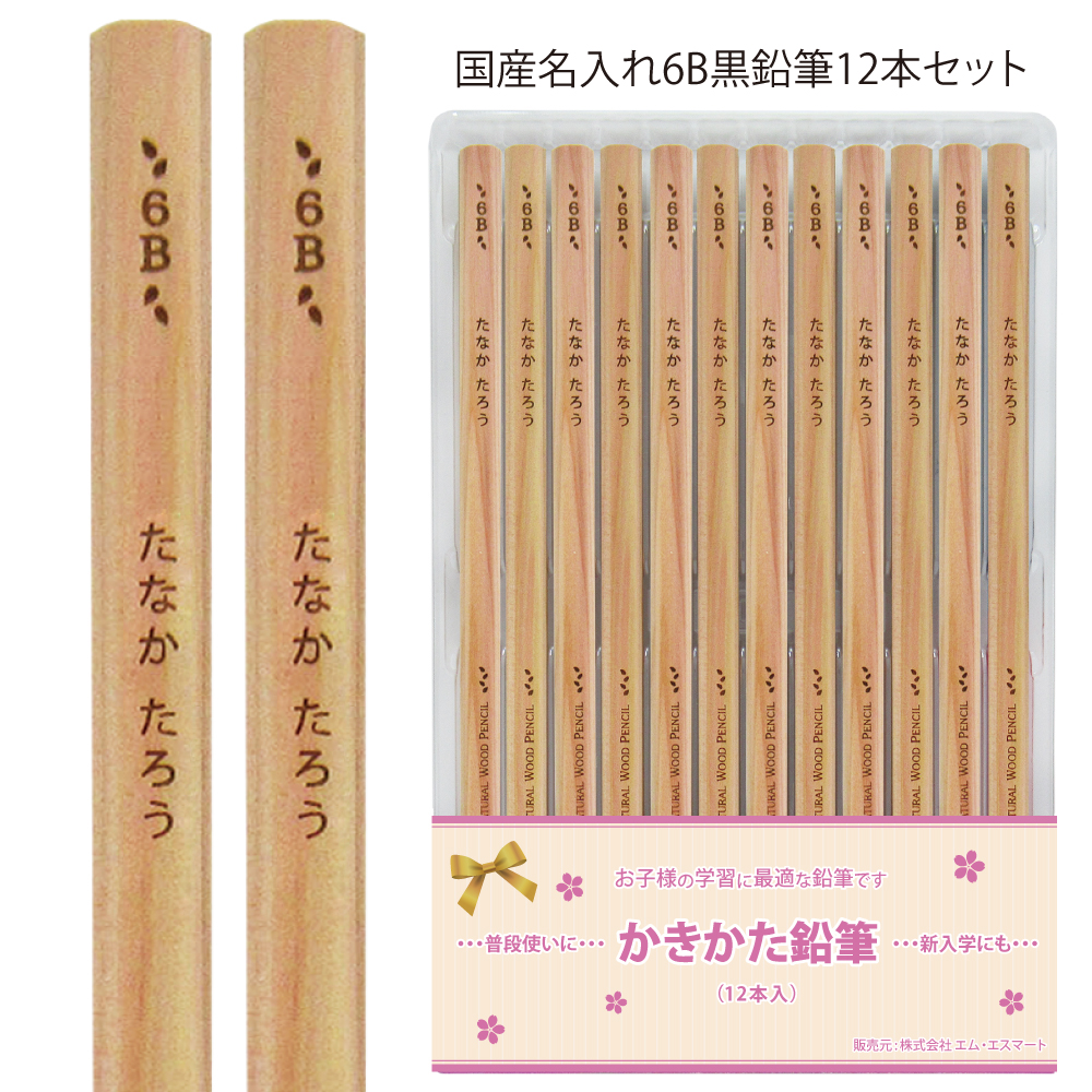 まとめ買いは1ダース549円より／ 新デザイン登場 お得な 名入れ 鉛筆