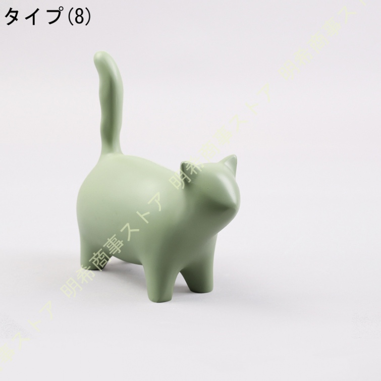 部屋装飾品 猫のオブジェ 猫の置物 北欧 シンプルデザイン デスク装飾 現代彫刻デスク装飾 おしゃれ インテリア雑貨 北欧の雑貨 樹脂工芸品 アンティーク