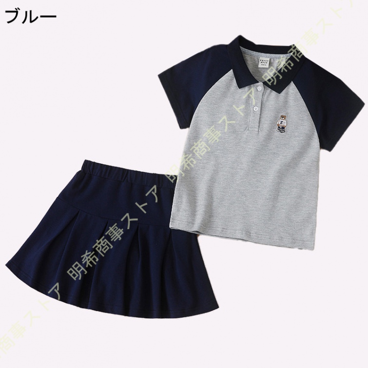 子供服 女の子 セットアップ 半袖ｔシャツ スカート 2点セット キッズ ジャージ 上下セット スポ...