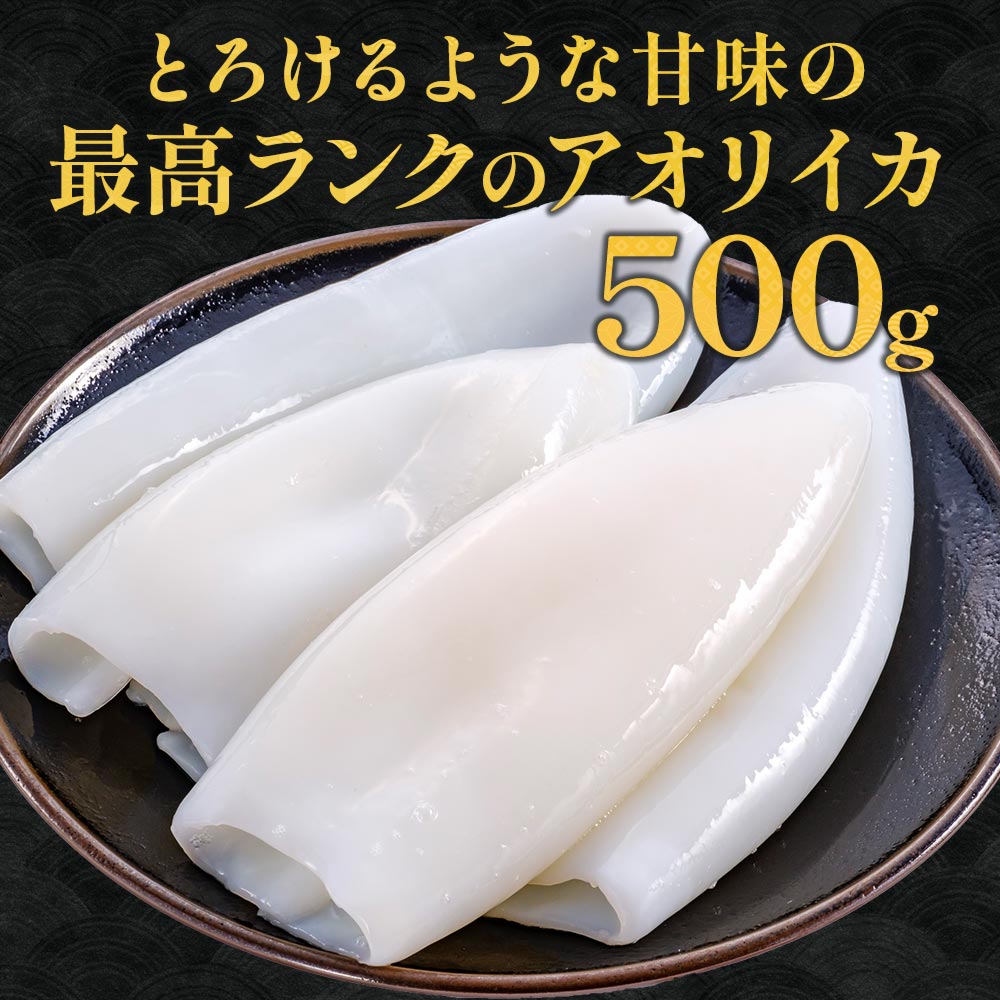アオリイカ むき身 500g あおりいか いか 刺身用 天ぷら 生冷凍 冷凍