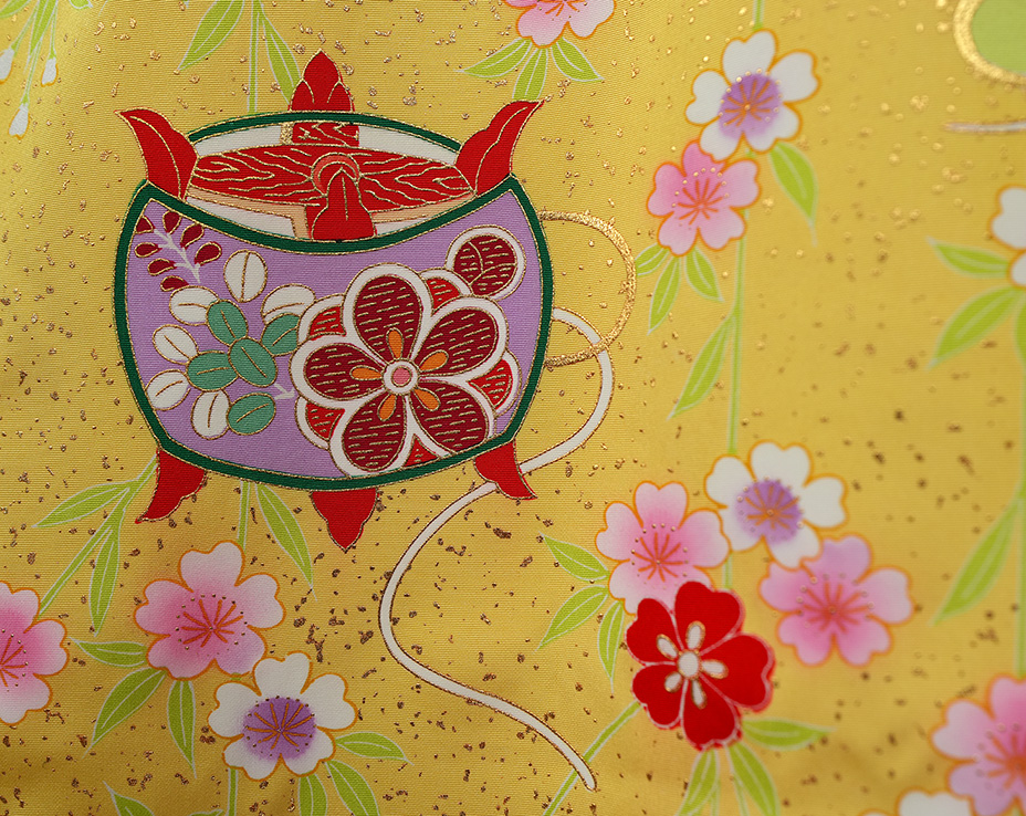 七五三 3歳 女の子 正絹着物 被布セット 新品73jc2035 : あこがれ ゆめ