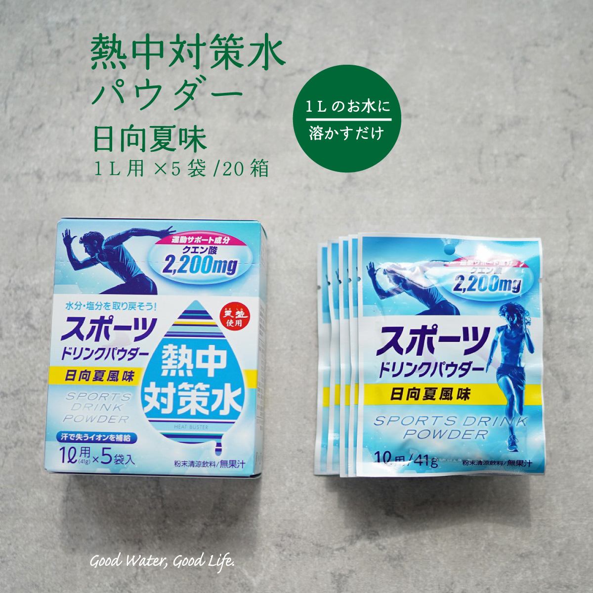 スポーツドリンク 粉末 パウダー 1L用10袋入 10箱セット 100回分 熱中症 対策 水分補給 送料無料 お風呂上がり 新色追加