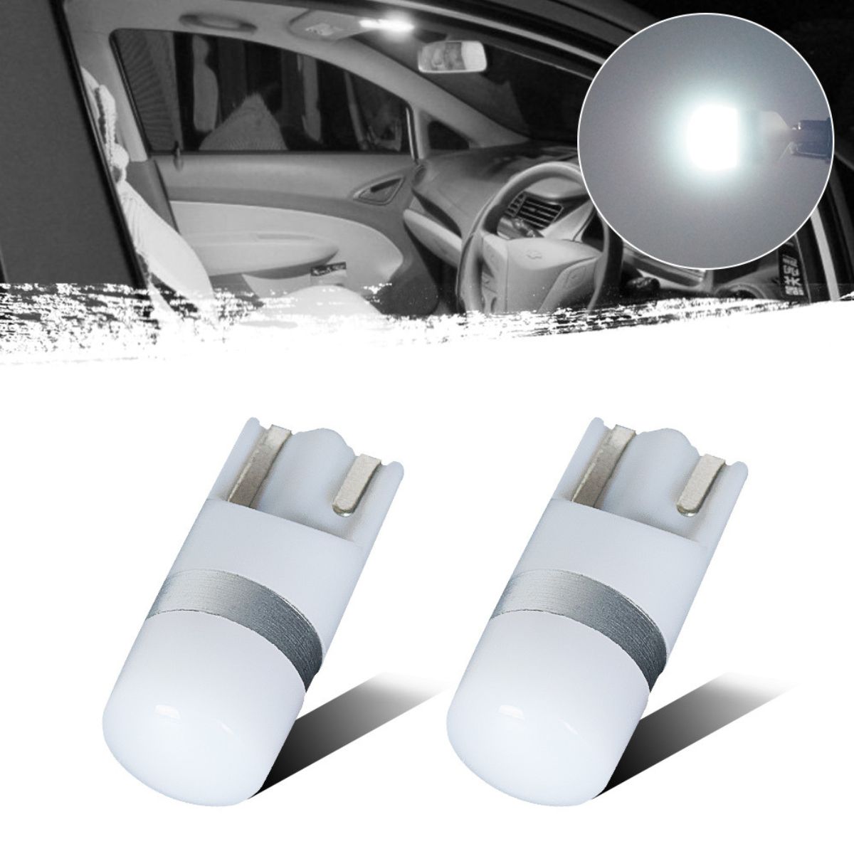 T10 バルブ LED ポジション ルームランプ LED ポジションランプ ナンバー灯 ホワイト 2個｜akros｜05
