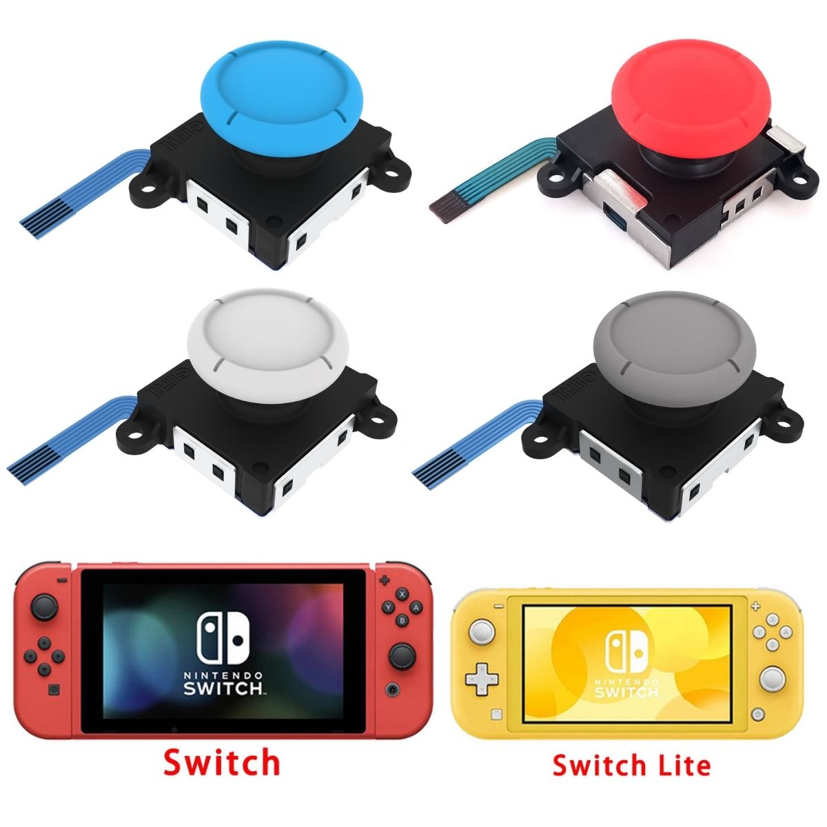 ジョイコン 修理 Switch スイッチ コントローラー 2個 スティック 修理キット joy-con 互換品 右 左 修理セット 片方 パーツ 互換 部品 ニンテンドースイッチ｜akros｜10