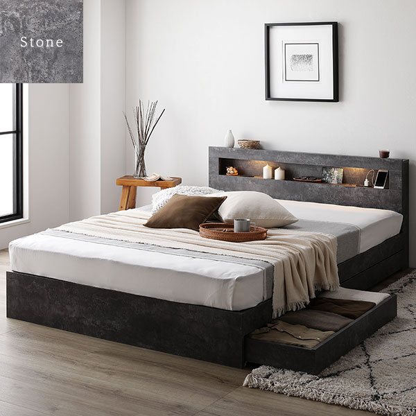 収納付きベッド | ベッド セミダブル ベッドフレームのみ ブラック