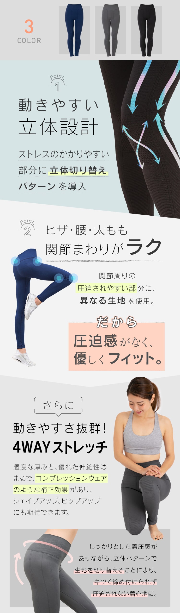 Amazon | FIRM ABS ヨガパンツ レギンス ポケット付 7分丈