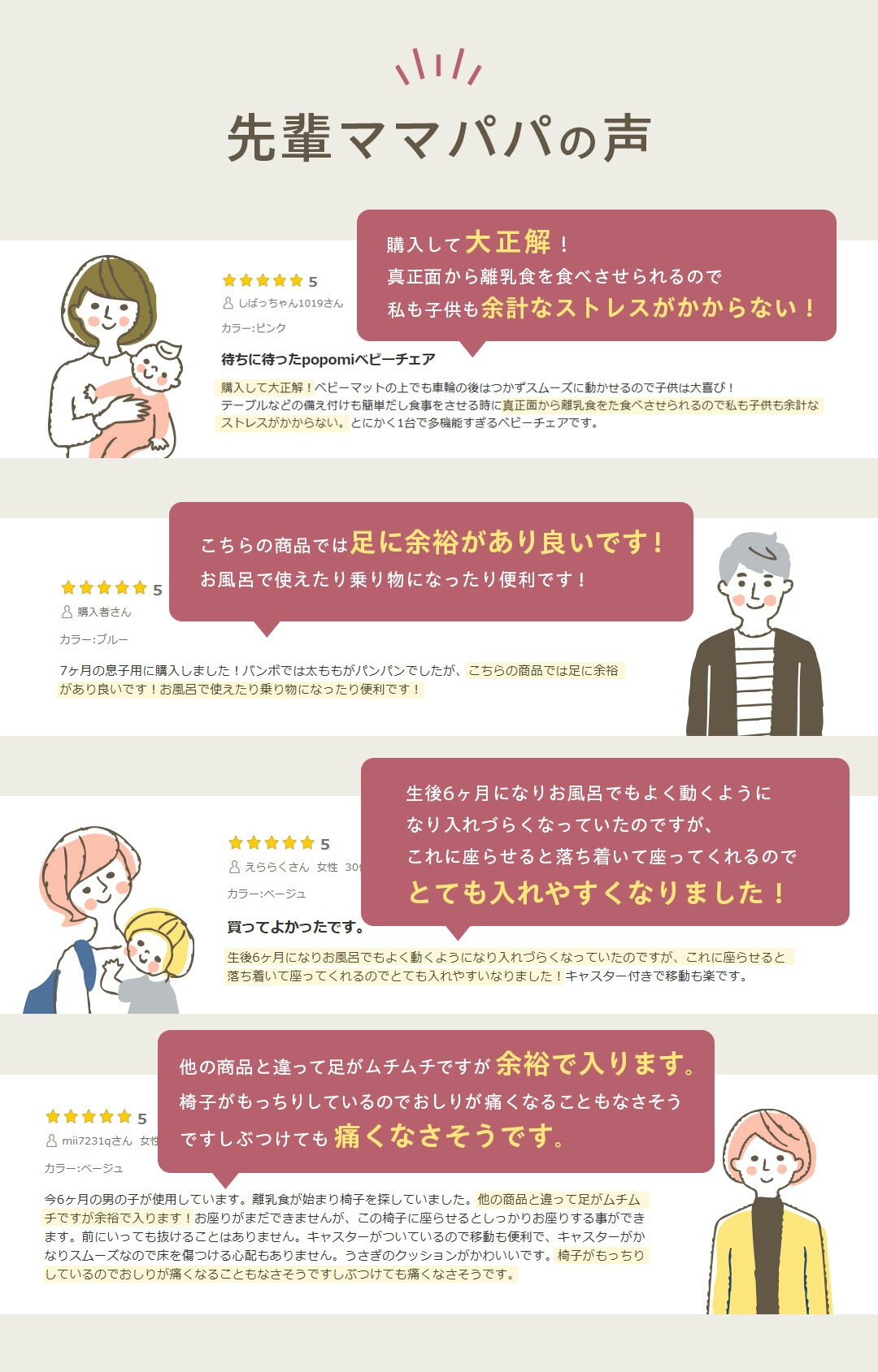 popomi（ポポミ） ベビーチェア 6WAY クッション テーブル ローチェア
