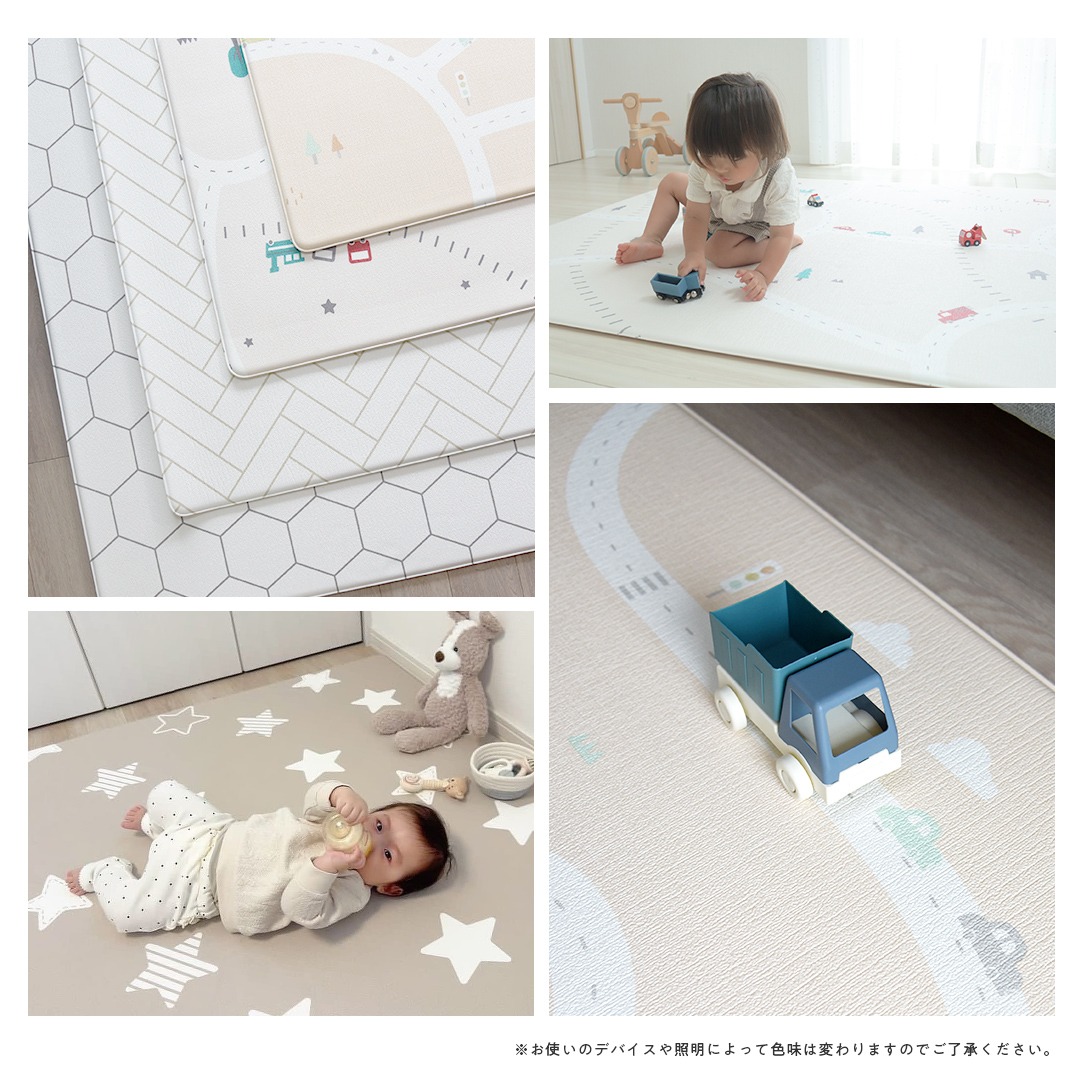 popomi（ポポミ） 抗菌 プレイマット ベビー もちもち PVCマット 140
