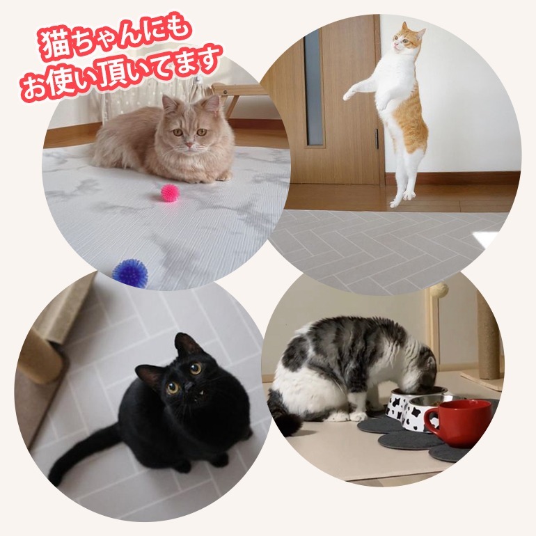 popomi ペットマット 犬 防水 PVC 抗菌 110×220×0.7 ペット マット 滑り止めマット 大理石 防炎 犬 猫 フローリング カーペット マット 床 滑らない ズレないの画像