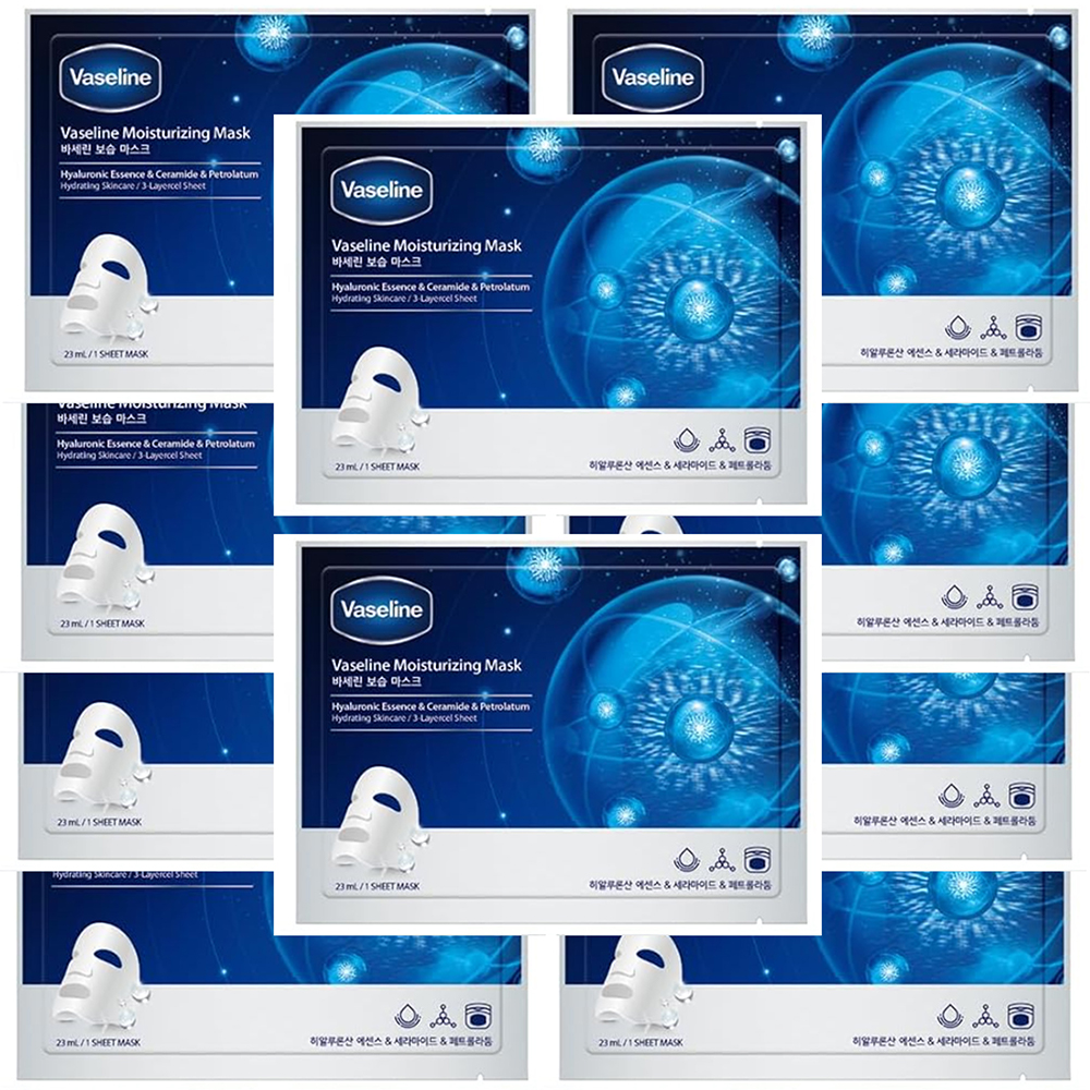 シートマスク Vaseline Sheet Mask 韓国 10枚 マスクパック スキンケア