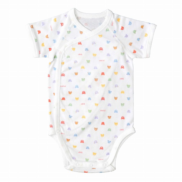 赤ちゃんの城 ロンパース肌着 60 70 ベビー服 綿100% 日本製 ベビー 