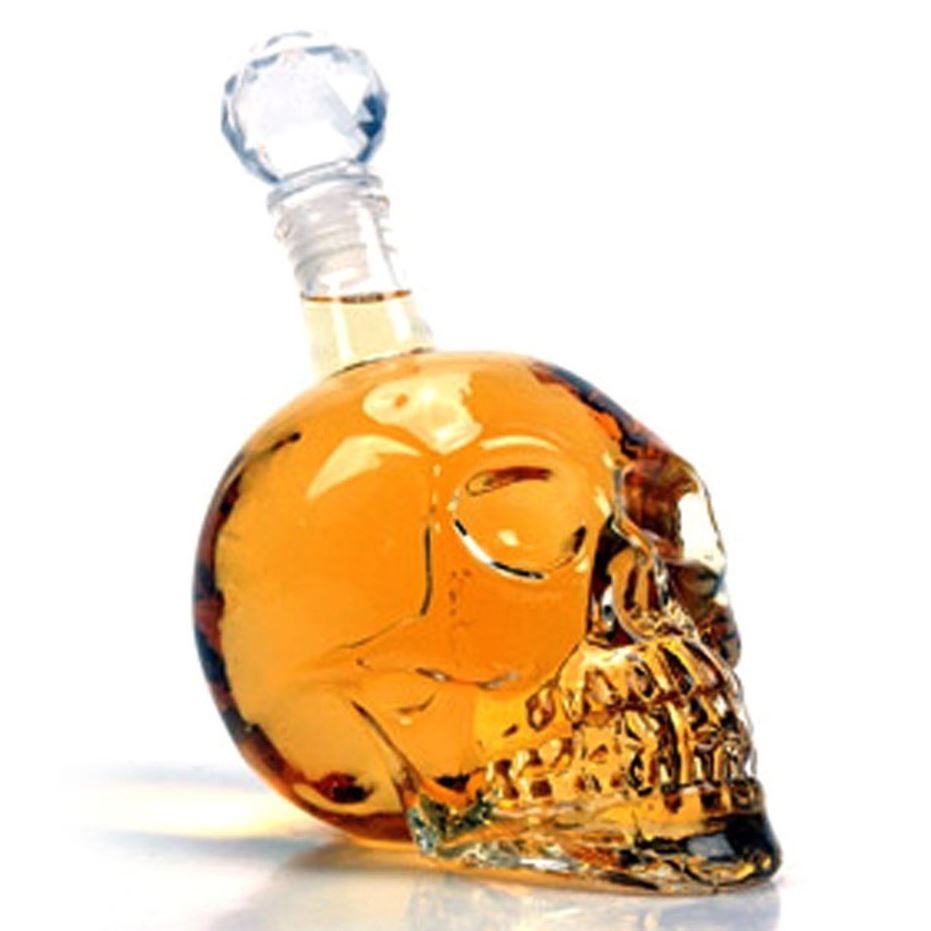 スカル グラスボトル デカンタ 1000ml 骸骨 どくろ Skulls