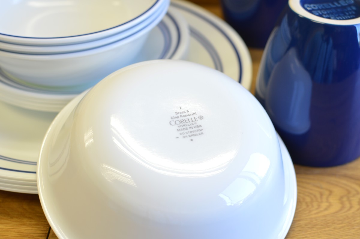 コレール 食器セット 16点セット ブルー 青 ディナーウェアー Corelle