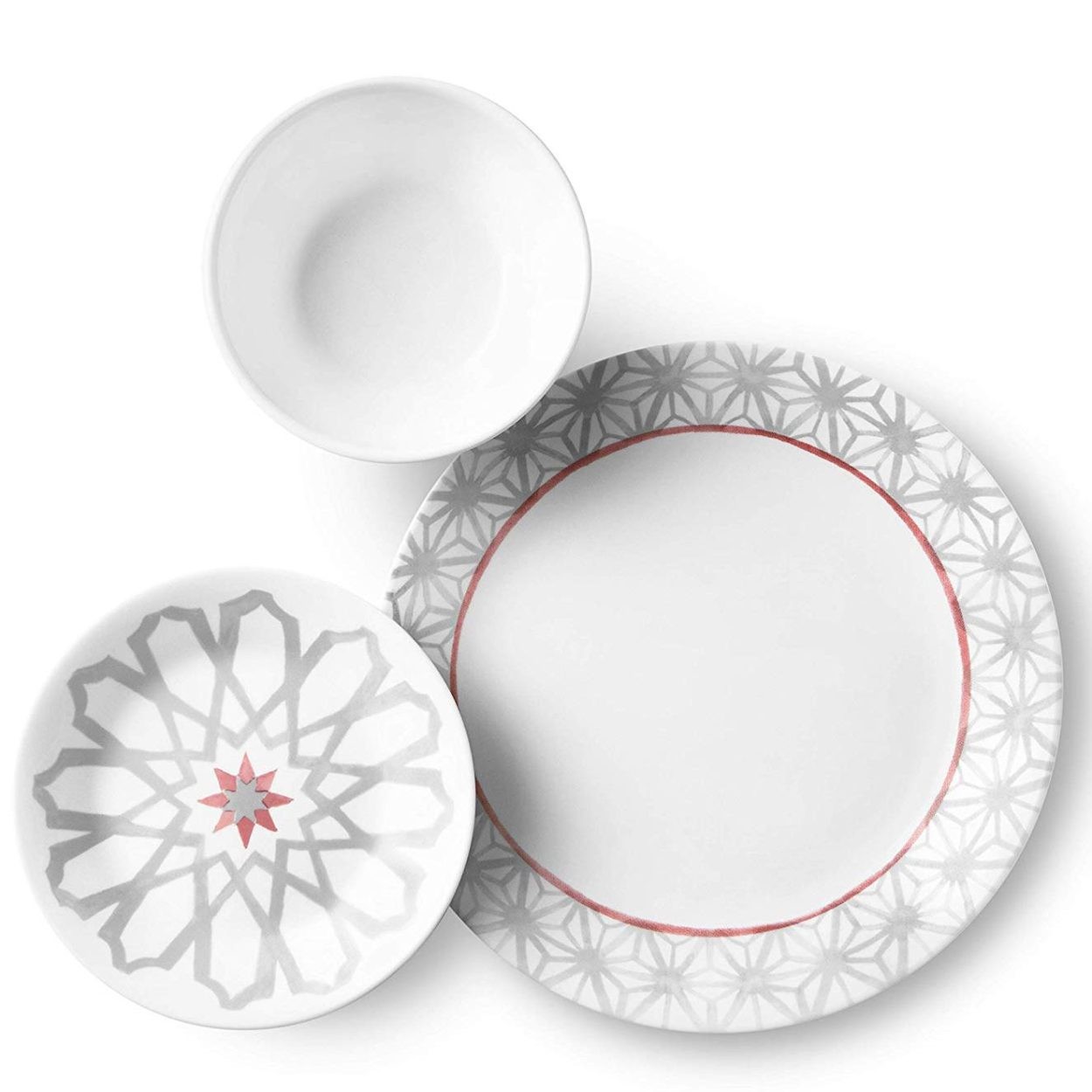 コレール 食器18点セット ディナーウェア ディナープレート お皿セット アマルフィローザ Corelle Dinnerware Set Amalfi  Rosa 大皿 小皿 スープ皿 :1003299:akt8 - 通販 - Yahoo!ショッピング