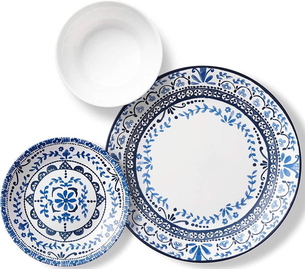 コレール 食器18点セット ディナーウェア ディナープレート お皿セット ポルトフィーノ Corelle Dinnerware Set  Portofino 大皿 小皿 スープ皿