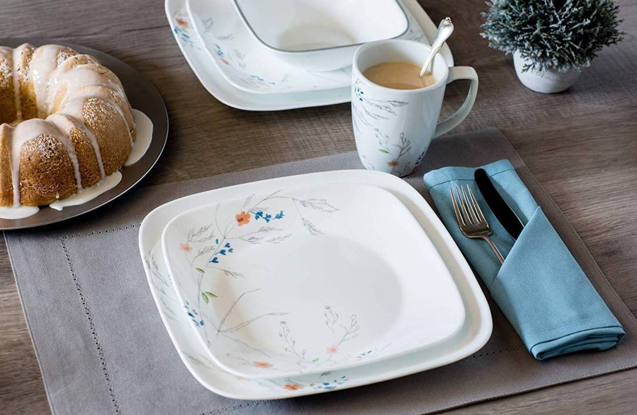 16 Corelle Boutique Adlyn Dinnerware Set 1003393 akt8 Yahoo