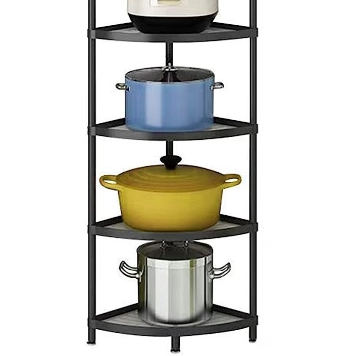 クックウェアスタンド おしゃれな鍋置き棚 8段 調理器具スタンド 自立
