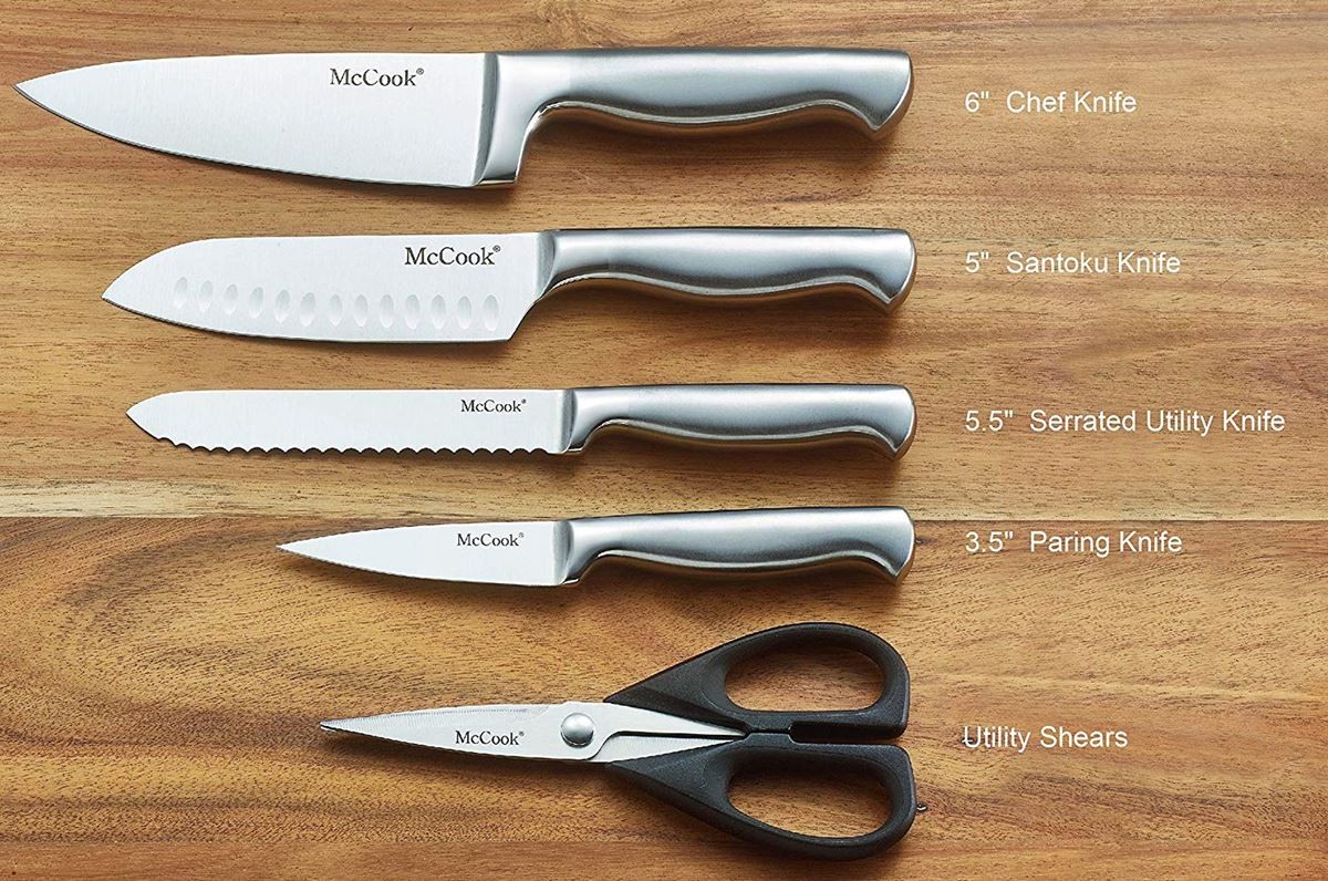 50 Off キッチンナイフセット 包丁セット ６点セット キッチンハサミ スタンド付 Mccook Mc43 Forged Triple Rivet Kitchen Knife Set 全商品オープニング価格特別価格 City Com Fr