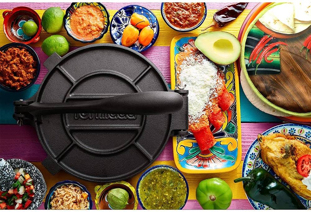 トルティーヤ プレス タコス ナン 餃子の皮 メキシコ料理 Tortillada Premium Cast Iron Tortilla Press  トスターダ トトポス ナチョス
