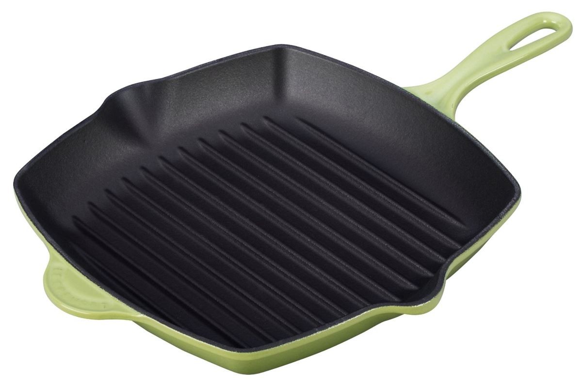 ル・クルーゼ スクエア・スキレットグリル グリルパン パーム Le Creuset L2021-264 Enameled Cast-Iron  Square Skillet Grill, 10-1/4-Inch, Palm : 1006084 : akt8 - 通販 - Yahoo!ショッピング