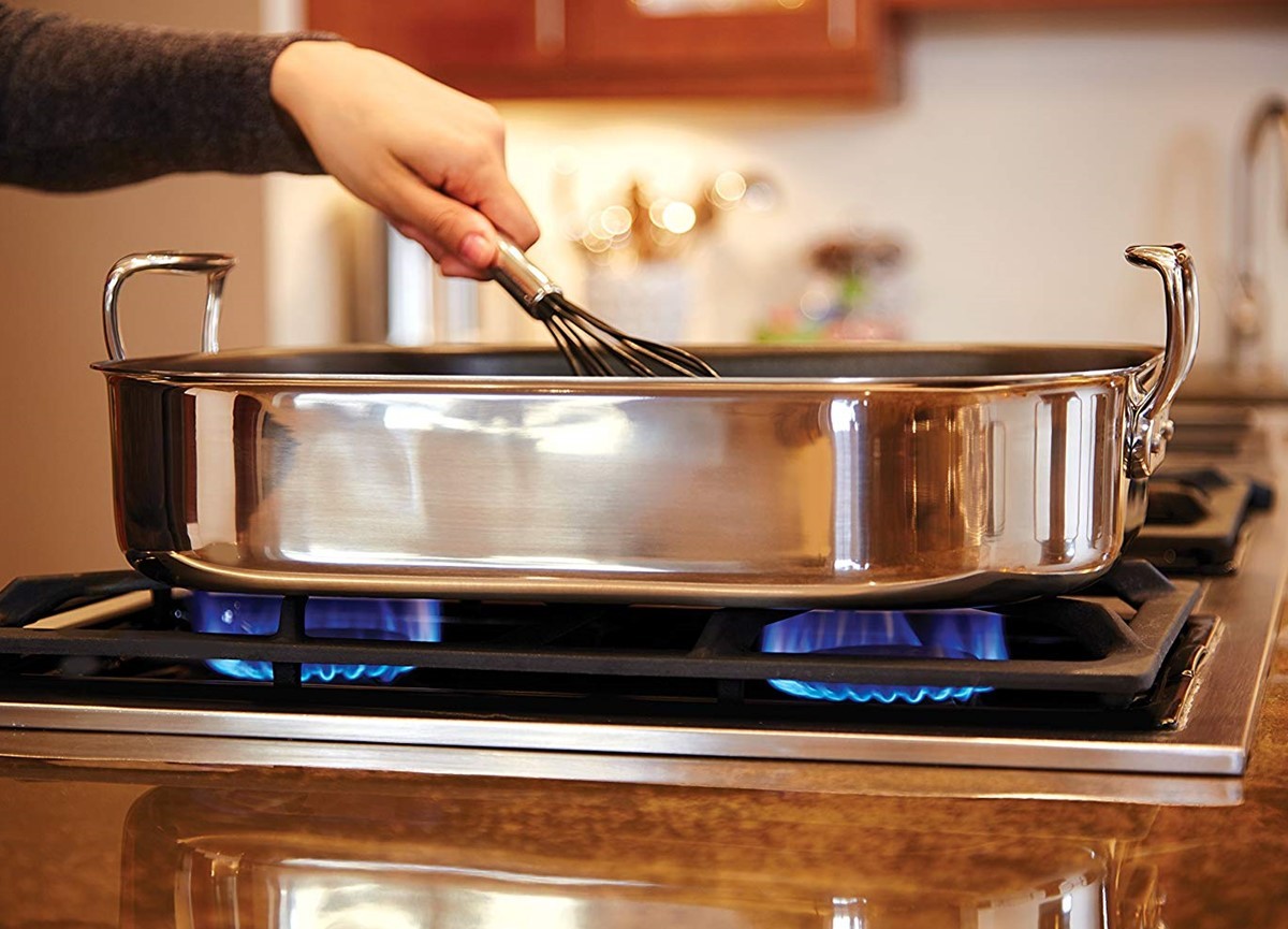 【新品】オールクラッド　オーブンパン ロースターパン オールクラッド ステンレス ノンスティック PFOA