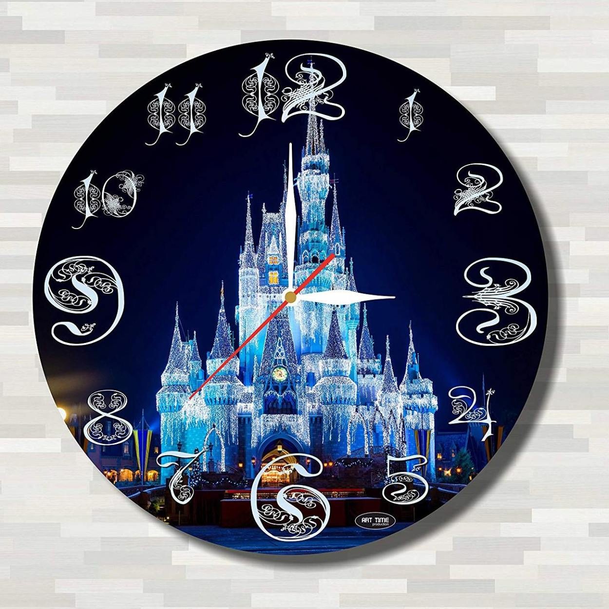 ディズニーワールド掛時計 ウオールクロック 壁掛け 時計 置き時計 かわいい時計 クォーツ Disney World Handmade Art  Wall Clock :2003023:akt8 通販 