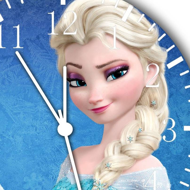 アナと雪の女王 掛時計 エルサ時計 ディズニーワールド掛時計 ウオールクロック 壁掛け 時計 完売 置き時計 Frozen Wall クォーツ かわいい時計 Clock 71 Elsa