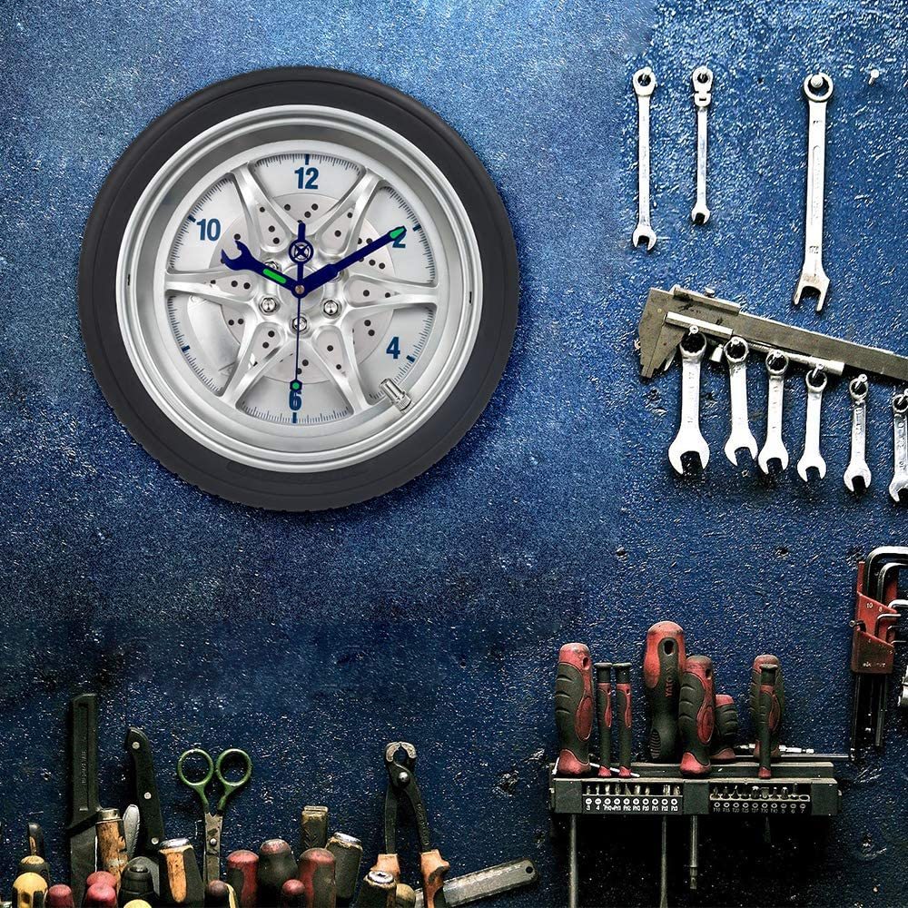 車ホイール掛時計 カーホイール時計 タイヤホイール時計 ウオールクロック 壁掛け 時計 カッコいい時計 Tire Rim Wall Clock  Blue 車のホイール :2003207:akt8 - 通販 - Yahoo!ショッピング