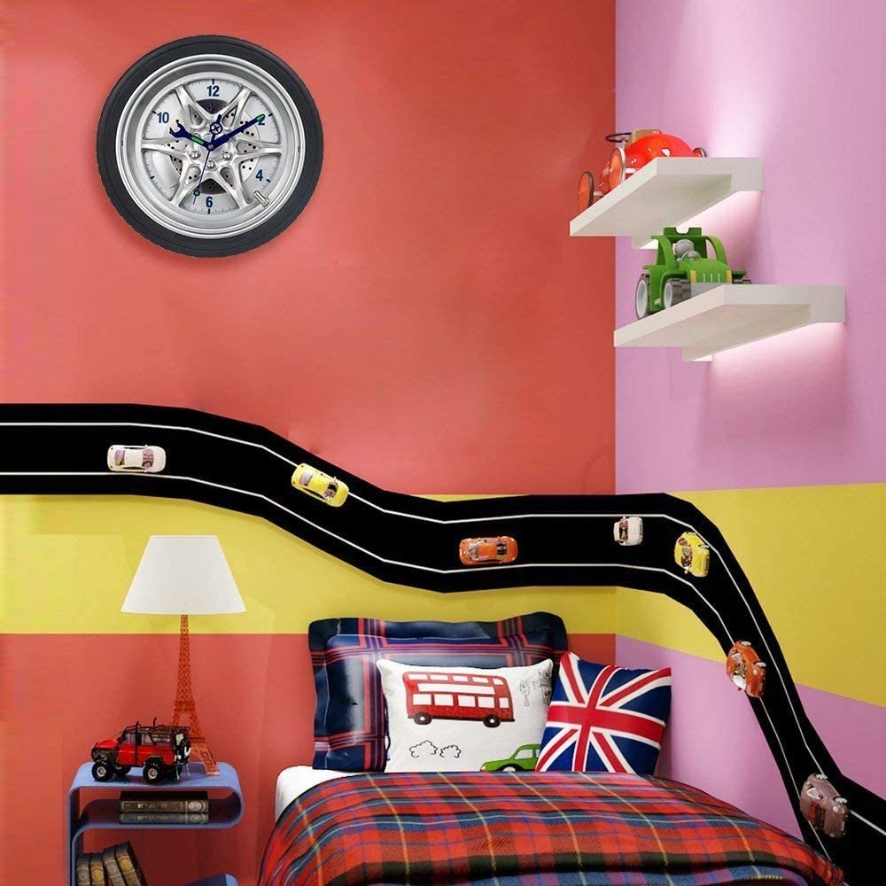 車ホイール掛時計 カーホイール時計 タイヤホイール時計 ウオール