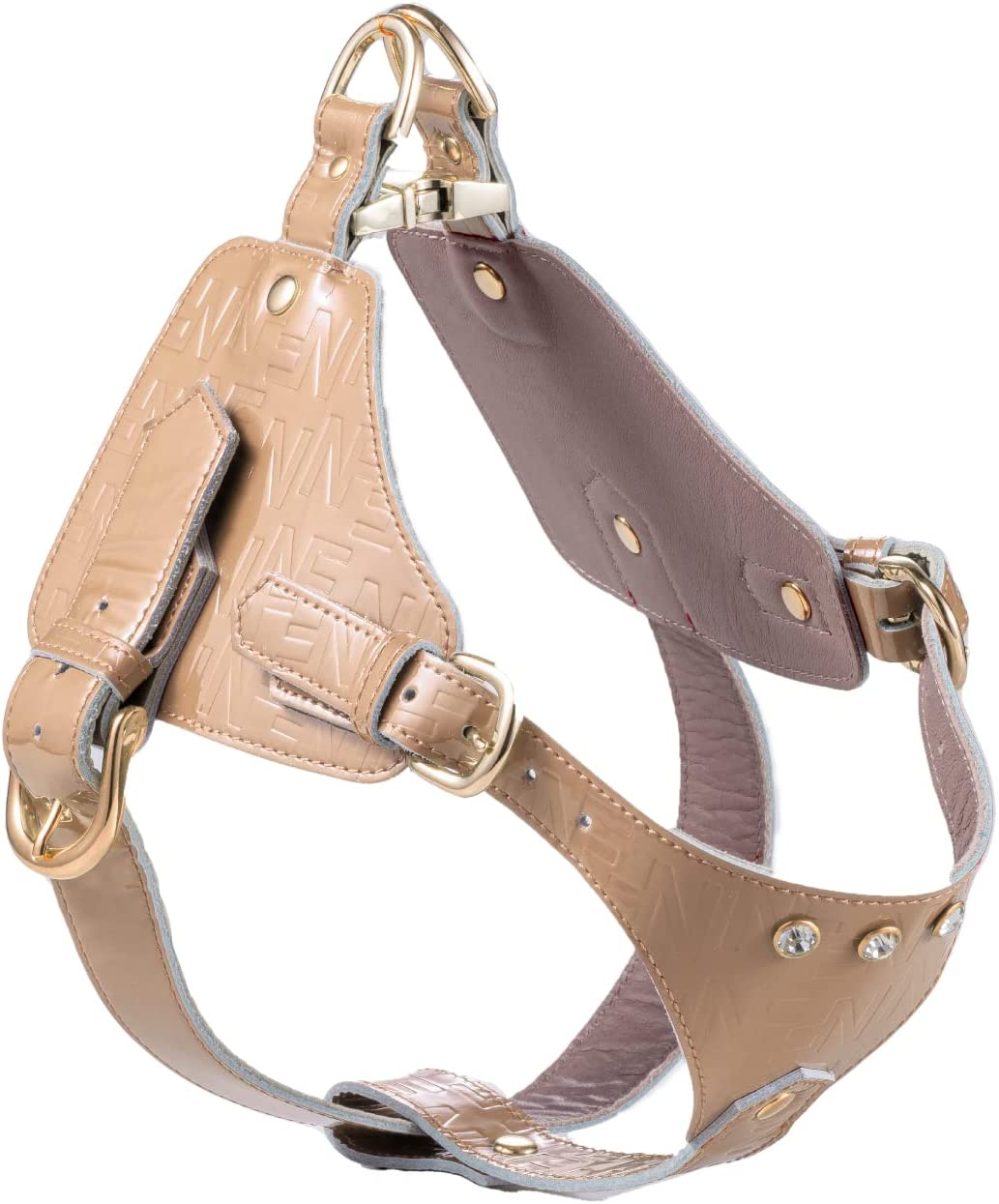 ボディベルト ハーネス 犬用 日本製 ジュエリーエンボス 本革 レザー 革 N&F BAE001 Aタイプ Now&Fountain エヌアンドエフ ペット用品 犬具 お散歩_3