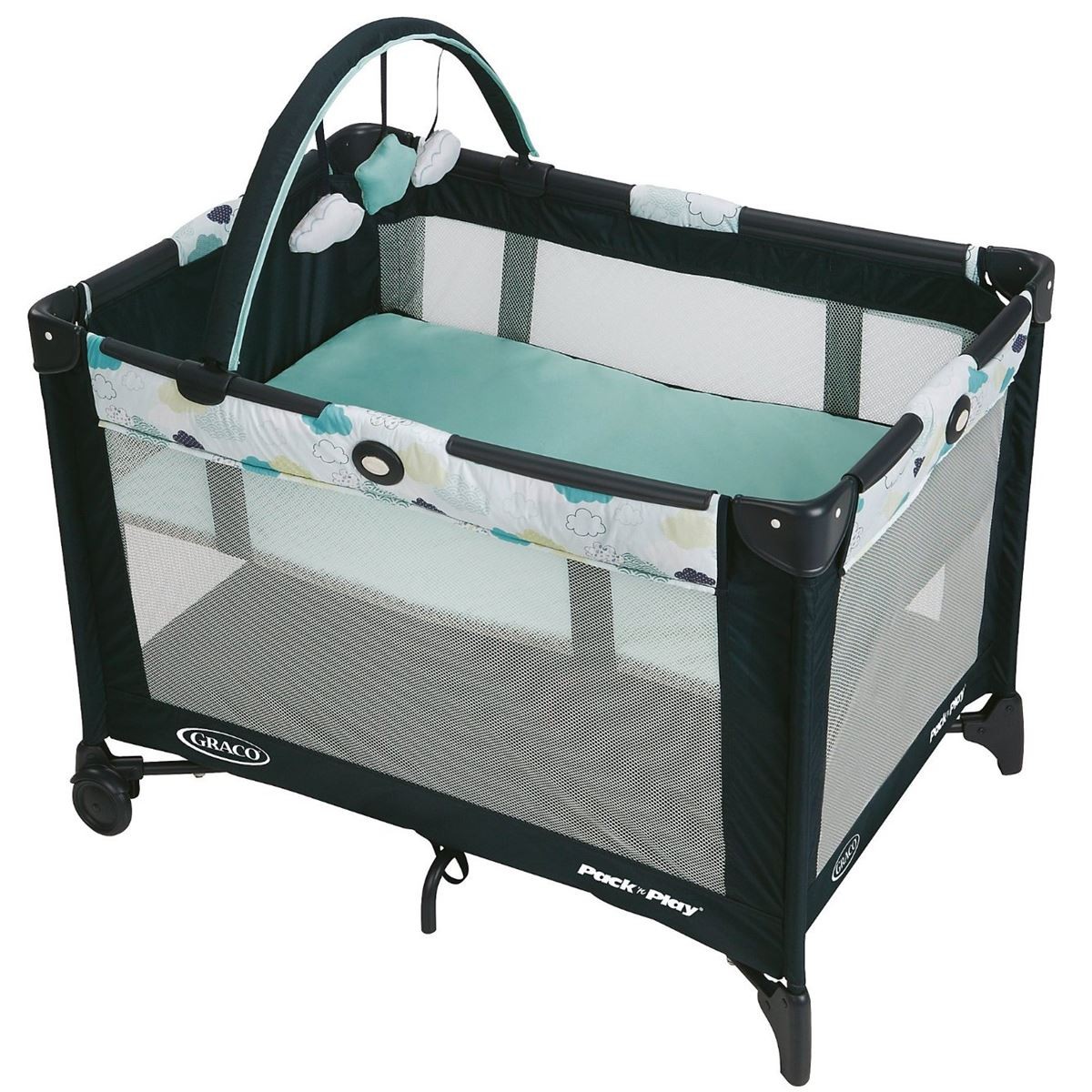 GRACO グレコ プレイヤード ストラタス 層雲柄（ベビーベッド