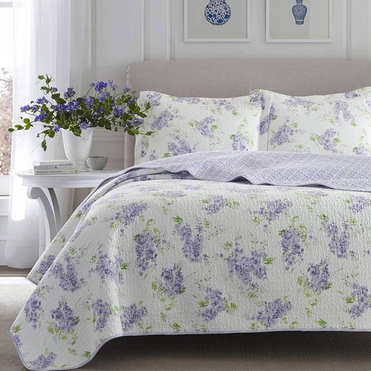 LAURA ASHLEY（ローラアシュレイ） ベッドカバー ピロカバー 3点セット