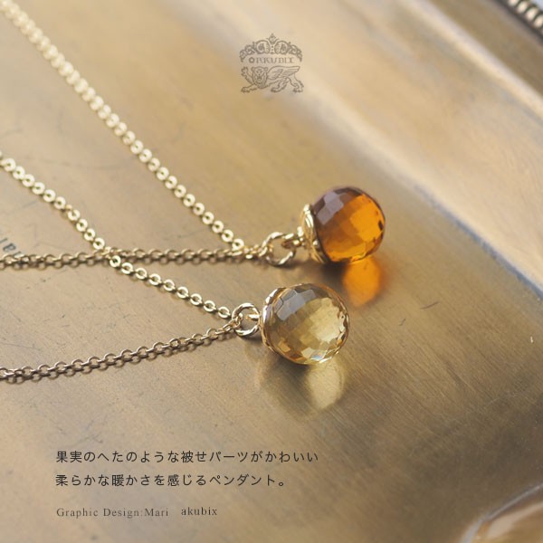 優*希様 琥珀★多角カットのネックレス 琥珀ファセットカットのチェリーブラウンアンバーネックレス