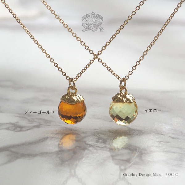 今季ブランド ネックレス ペンダント 天然琥珀 ブリリアントカット gold その他