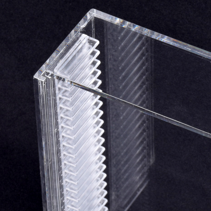 棚付きケース【S】透明 可動式 前面扉 [カプセルトイケース・アクリル