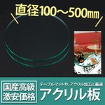 アクリル板 直径1000mm 透明 円形 アクリル板 (キャスト) 板厚5mm テーブルマット 棚板 水槽用ふた アクリルボード 100センチ 100ｃｍ - 5