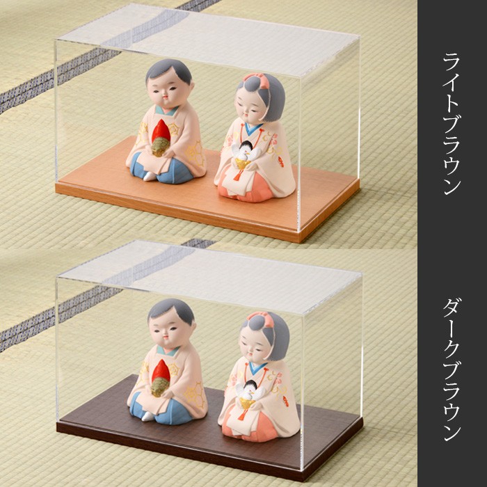 【特大30cm】アクリルディスプレイケース＆木製台座 コレクション フィギュア W900 H300 D300 【木調台座】透明 アクリルケース 長方形 コレクション