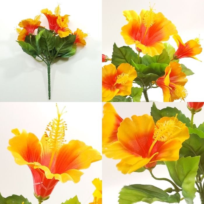 造花・夏）ハイビスカスブッシュ / はいびすかす ブッソウゲ